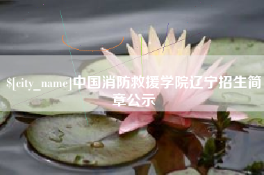 简阳中国消防救援学院辽宁招生简章公示