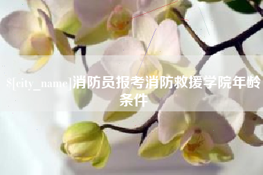 简阳消防员报考消防救援学院年龄条件