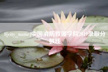 简阳中国消防救援学院2019录取分数线
