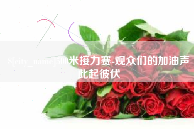 简阳500米接力赛-观众们的加油声此起彼伏