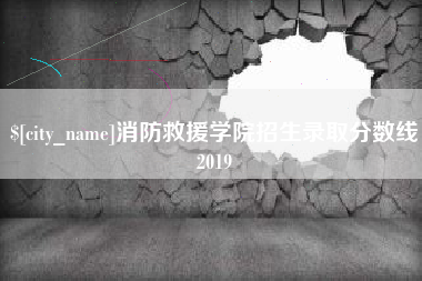 简阳消防救援学院招生录取分数线2019