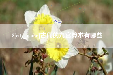 简阳古代的九宫算术有哪些