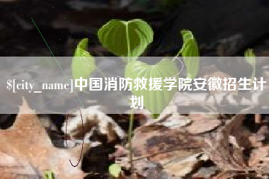 简阳中国消防救援学院安徽招生计划