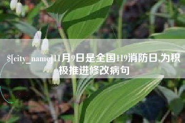 简阳11月9日是全国119消防日,为积极推进修改病句