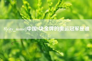 简阳中国9块金牌的奥运冠军是谁