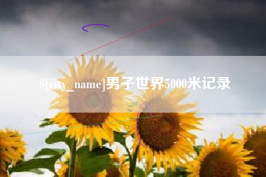简阳男子世界5000米记录