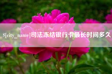 简阳司法冻结银行卡最长时间多久