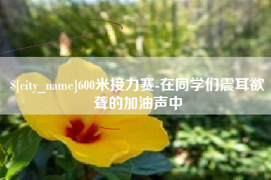 简阳600米接力赛-在同学们震耳欲聋的加油声中