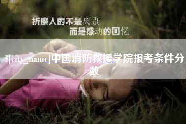 简阳中国消防救援学院报考条件分数