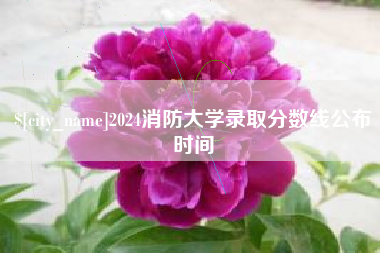 简阳2024消防大学录取分数线公布时间