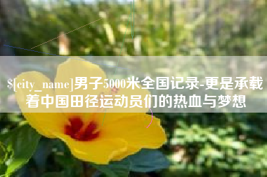 简阳男子5000米全国记录-更是承载着中国田径运动员们的热血与梦想