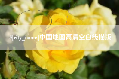 简阳中国地图高清空白线描版