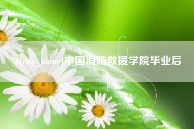 简阳中国消防救援学院毕业后
