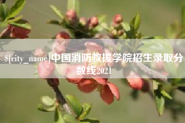 简阳中国消防救援学院招生录取分数线2021