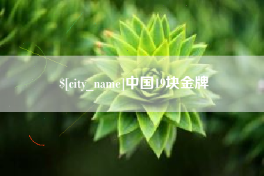 简阳中国19块金牌