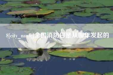简阳全国消防日是从哪年发起的