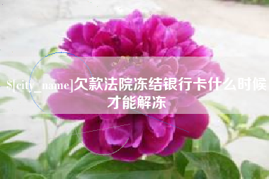 简阳欠款法院冻结银行卡什么时候才能解冻