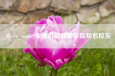 简阳中国消防救援学院知名校友