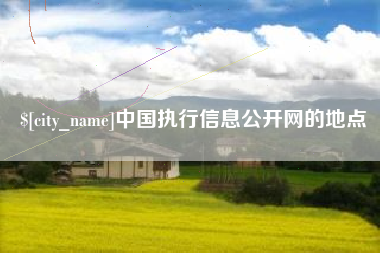 简阳中国执行信息公开网的地点