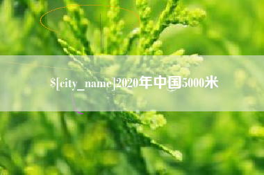 简阳2020年中国5000米