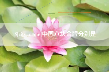 简阳中国六块金牌分别是